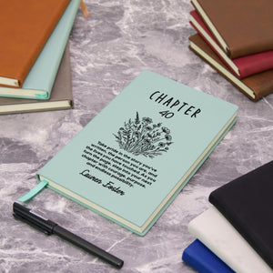 Birthday Gift Best Friend Personalized Name, Journal Gift for Her, Bookish Birthday Gift For Book Lovers, One More Chapter