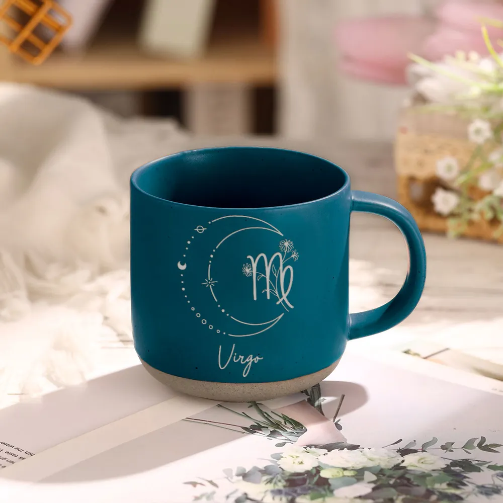 Custom Zodiac Sign - Personalized Pottery Mug - Gift For Family, Mom, Sister, Besties
