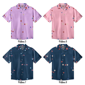 Custom Photo Stars & Stripes Best Dad Mom Grandpa Grandma Ever - Personalized Hawaiian Shirt - Gift For Dad Grandpa, Father's Day Gift