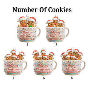 Merry Christmas Cookies Crew In Cup - Personalized Acrylic Ornament - Christmas Gift For Family