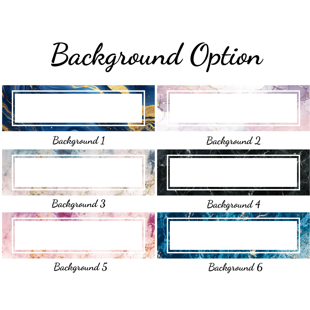 Marble Design Personalized Acrylic Desk Name Plate, Office Desk Decor, Gift For Boss, PhD, Teacher, Colleagues, Coworkers