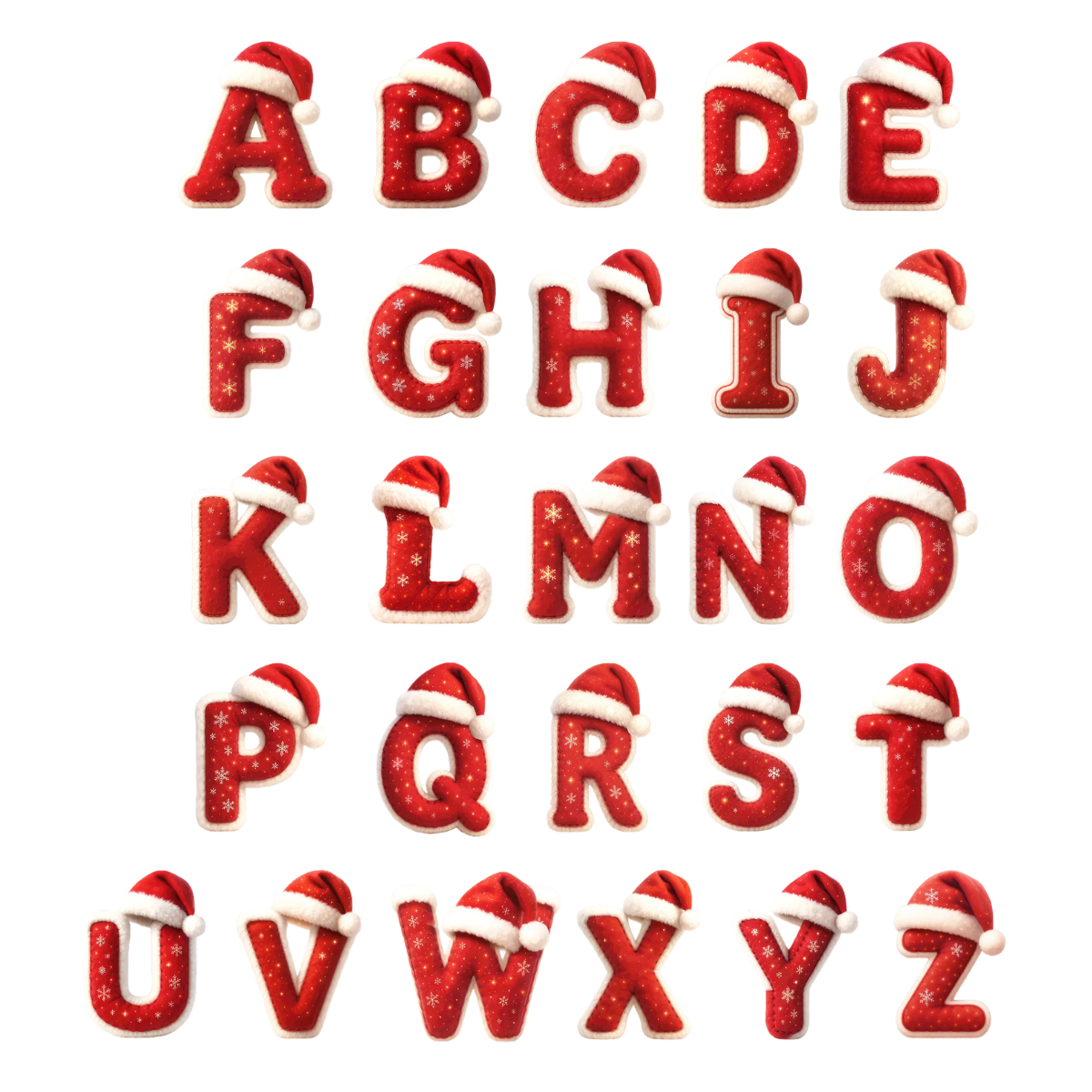 Red Santa Hat Custom Christmas Letters, Personalized Ornament, Christmas Gift For Family