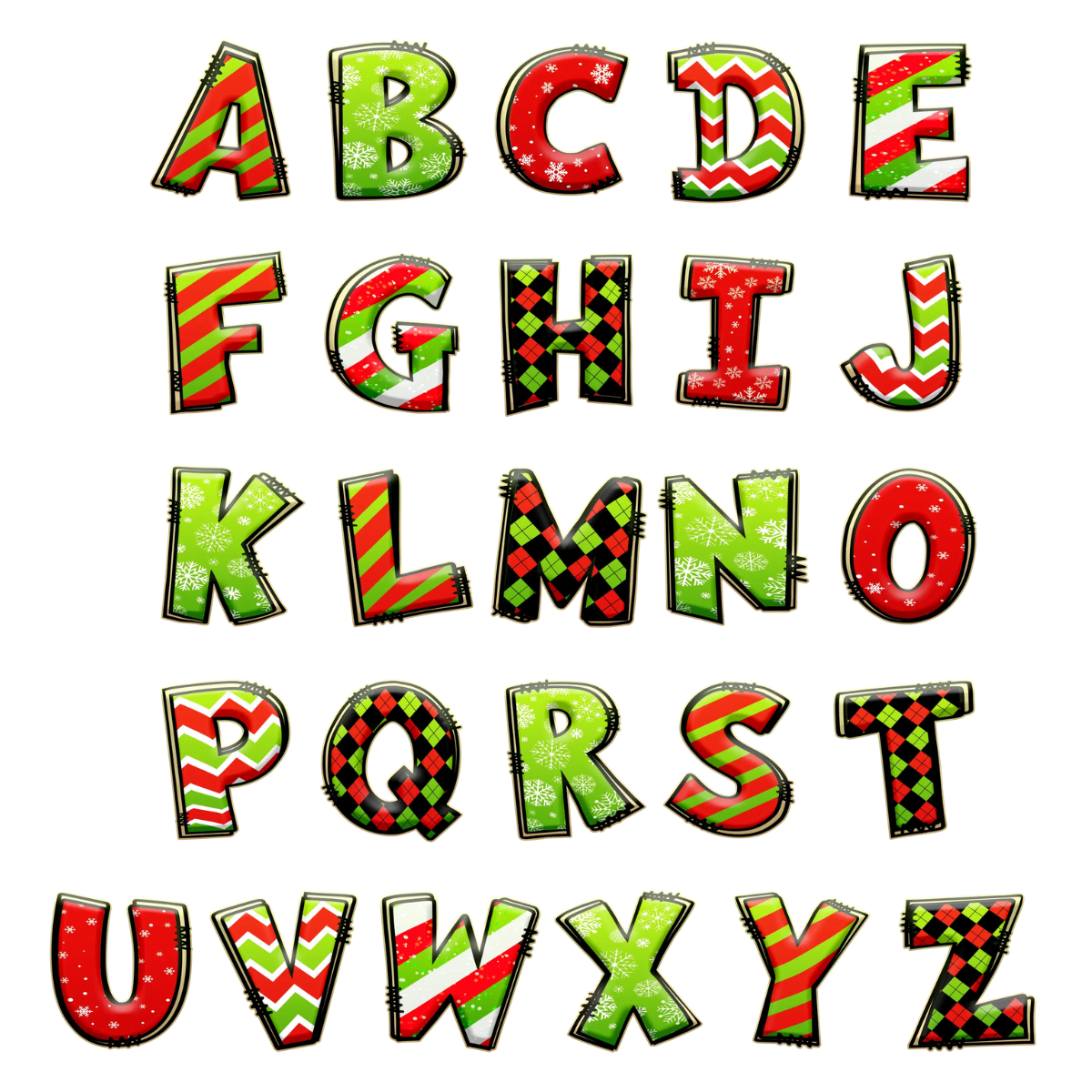 Custom Green Christmas Letter Ornament, Christmas Birthday Gifts For Family, The Perfect Dose Of Holiday Joy