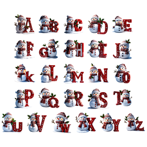 Merry Christmas Snowman - Personalized Fleece Slippers - Christmas Gift