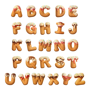 Custom Ice Cream Letter Ornament, Personalized Christmas Birthday Gifts For FAmily, Love Frozen In Scoops