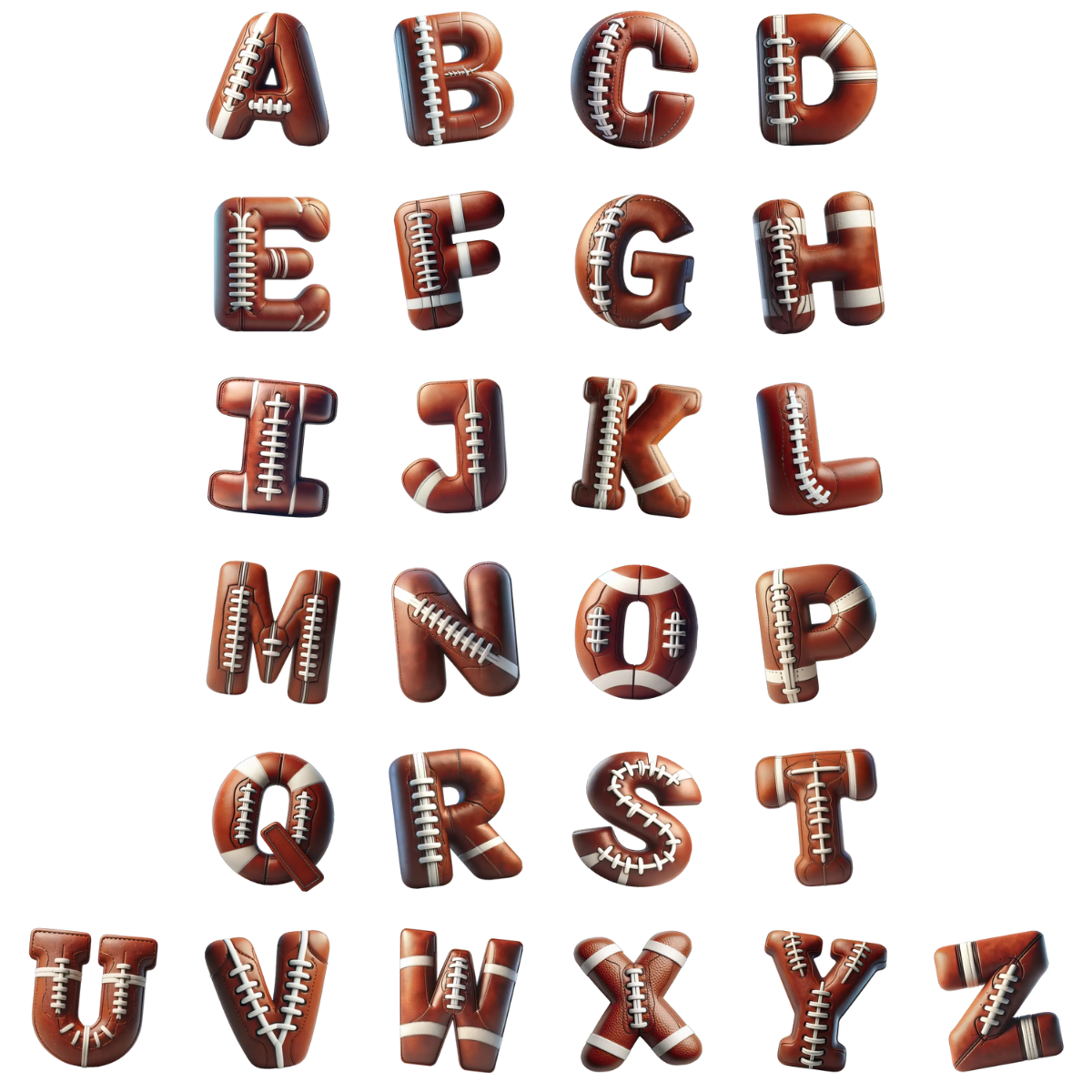 Football Lovers Custom Letter Ornament, Christmas, Birthday, Football Gifts For Sport Lovers