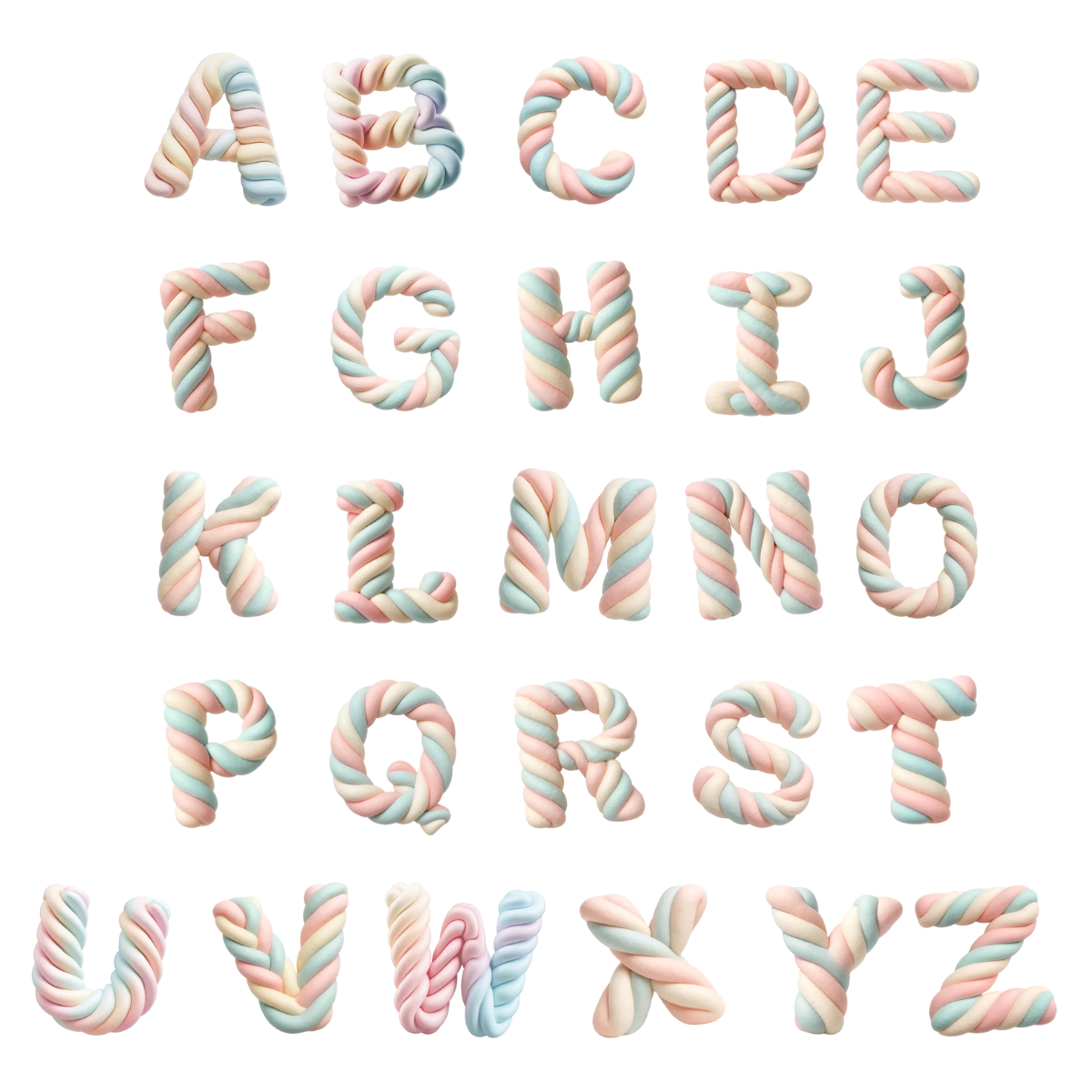 Custom Marshmallow Letter Ornament, Personalized Christmas Birthday Gifts Family, A Hug In Every Marshmallow