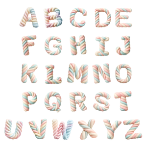 Custom Marshmallow Letter Ornament, Personalized Christmas Birthday Gifts Family, A Hug In Every Marshmallow