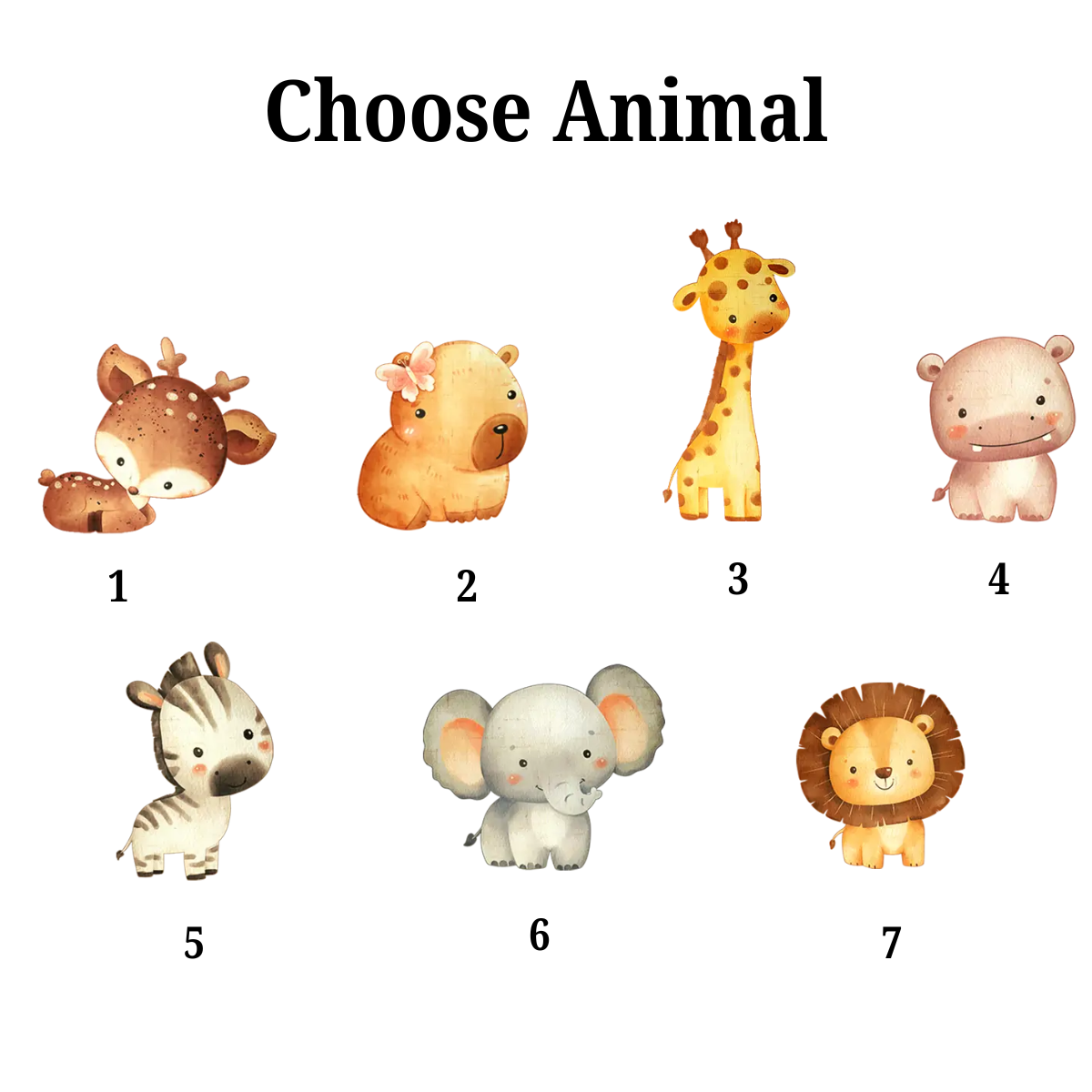 Baby Animal Night Light - Personalized Fabric Lamp - Gift For Kid