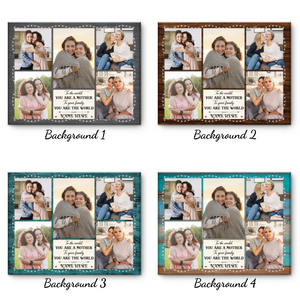 Mom Five Photos Collage - Personalized Canvas - Gift For Mom, Mother's Day, Birthday Gift