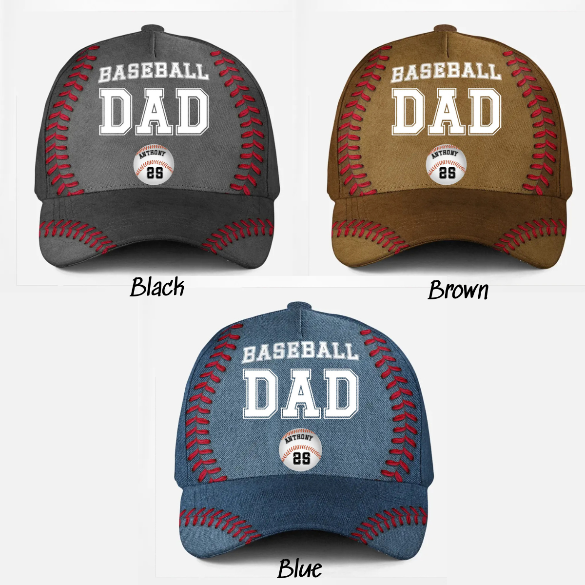 Baseball Dad - Personalized Classic Cap - Gift For Dad, Baseball Fan Daddy, Father's Day Gift