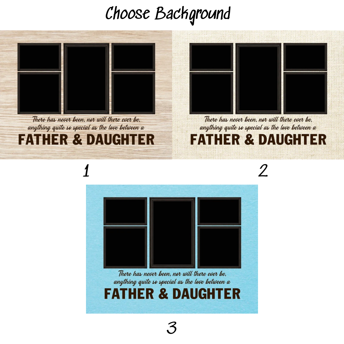 Love Between Father & Kid - Personalized Canvas - Father's Day or Birthday gift for Dad from Daughter & Son