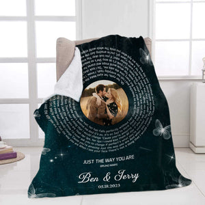 Custom Vinyl Record Blanket, Custom Song Lyrics, Wedding Song Lyrics Art, First Dance Song Gift for Him, Valentines Gift for Wife