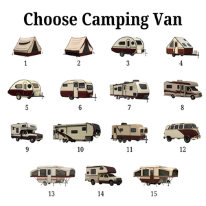 Camping Woodland Adventure - Personalized Wooden Ornament - Christmas Gift For Travel Lovers