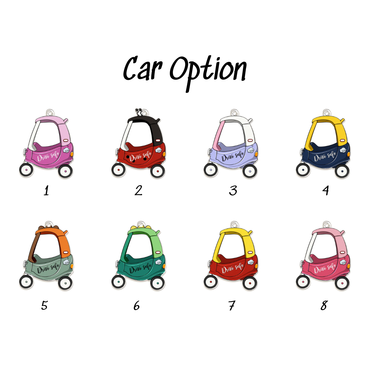 Drive Safe Daddy Custom Kid's Face - Personalized Acrylic Tag Keychain - Gift For Father, Grandfather, Father's Day, Birthday Gift