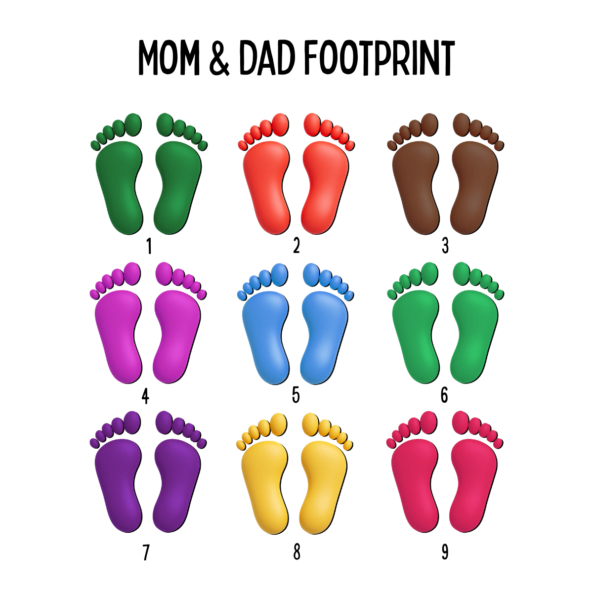 Family Colorful Footprints Our First Christmas - Personalized Ornament - Christmas Gift For Family