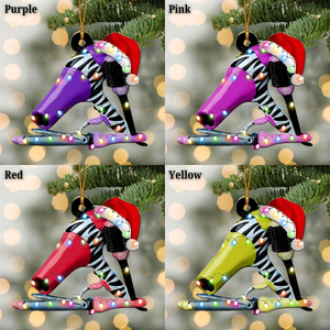 Personalized Hair Dryer Ornament, Custom Name Hairdresser Christmas Tree Ornament