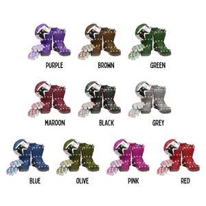 Personalized Skiing Shoes Acrylic Ornament, Winter Sports Ornaments