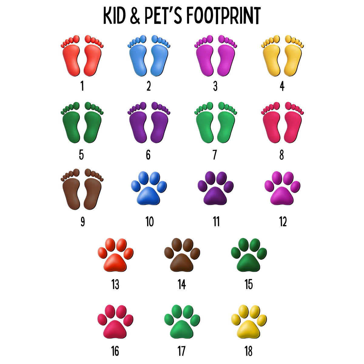 Family Colorful Footprints Our First Christmas - Personalized Ornament - Christmas Gift For Family
