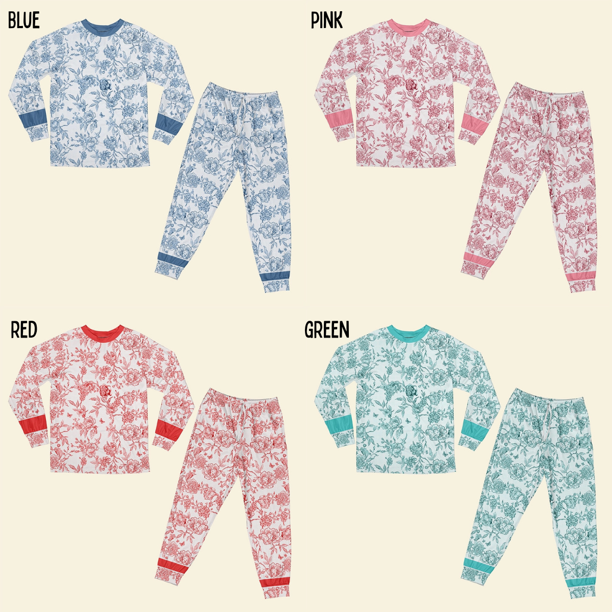 Toile de Jouy Custom Pet's Photo - Personalized Pyjamas - Gifts for Dog Lovers