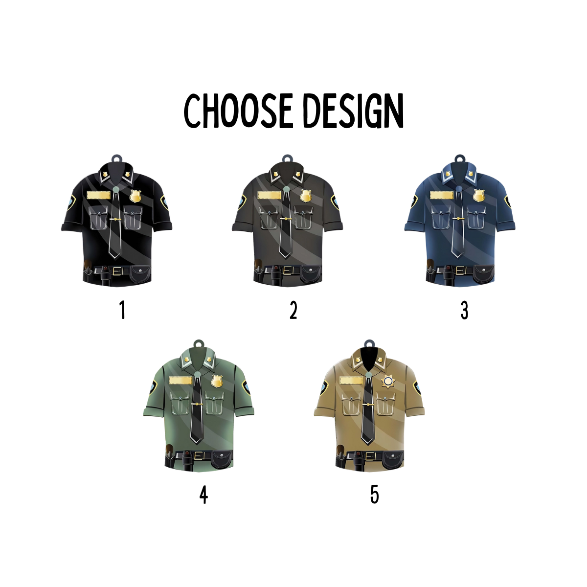 Custom Police Christmas Ornament, Personalized Bulletproof Police Vest Ornament Office Decor