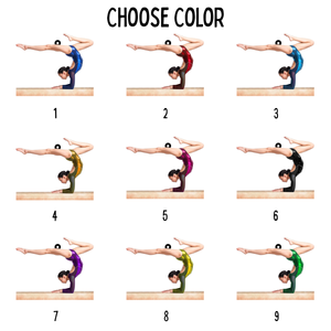 Female Gymnastics Personalized Christmas Ornament, Gift For Gymnastics Fans Coach