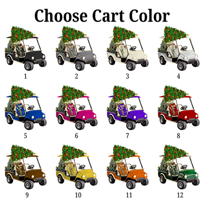 Personalized Golf Cart Acrylic Ornament, Christmas Gift For Golfer