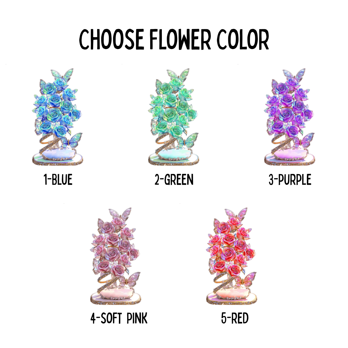 Mom Grandma's Flowers Garden - Personalized Acrylic Ornament - Christmas Gift For Mom, Grandma