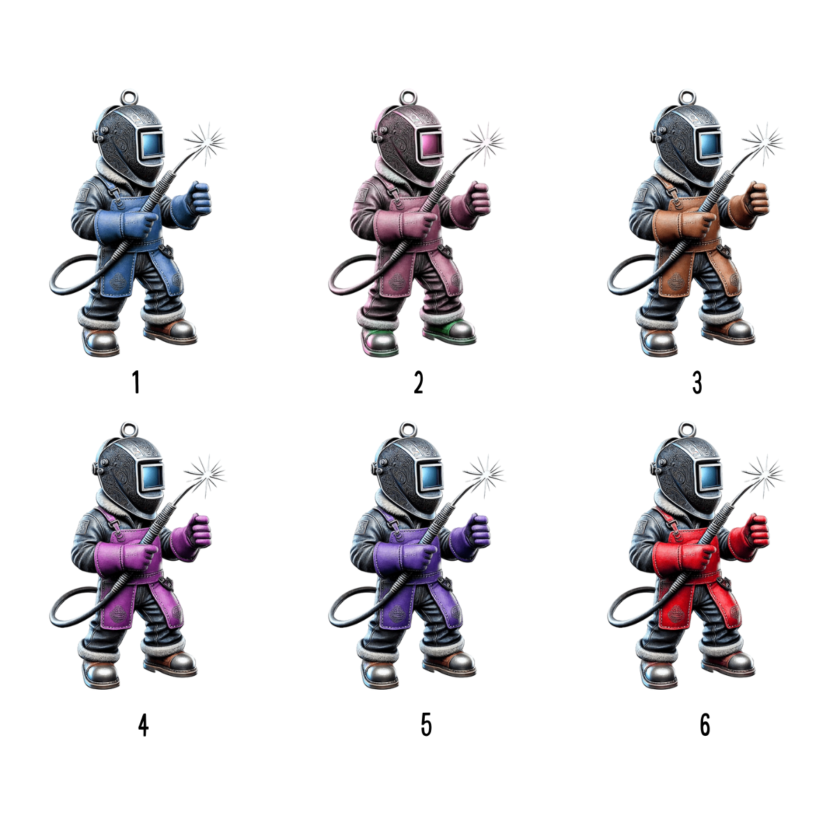 Welder Custom Name - Personalized Shape Ornament - Christmas Gift For Welders