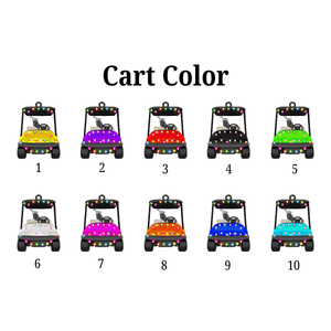 Personalized Golf Ornament, Custom Golf Cart Shape Christmas Ornament, Gifts For Golf Lovers