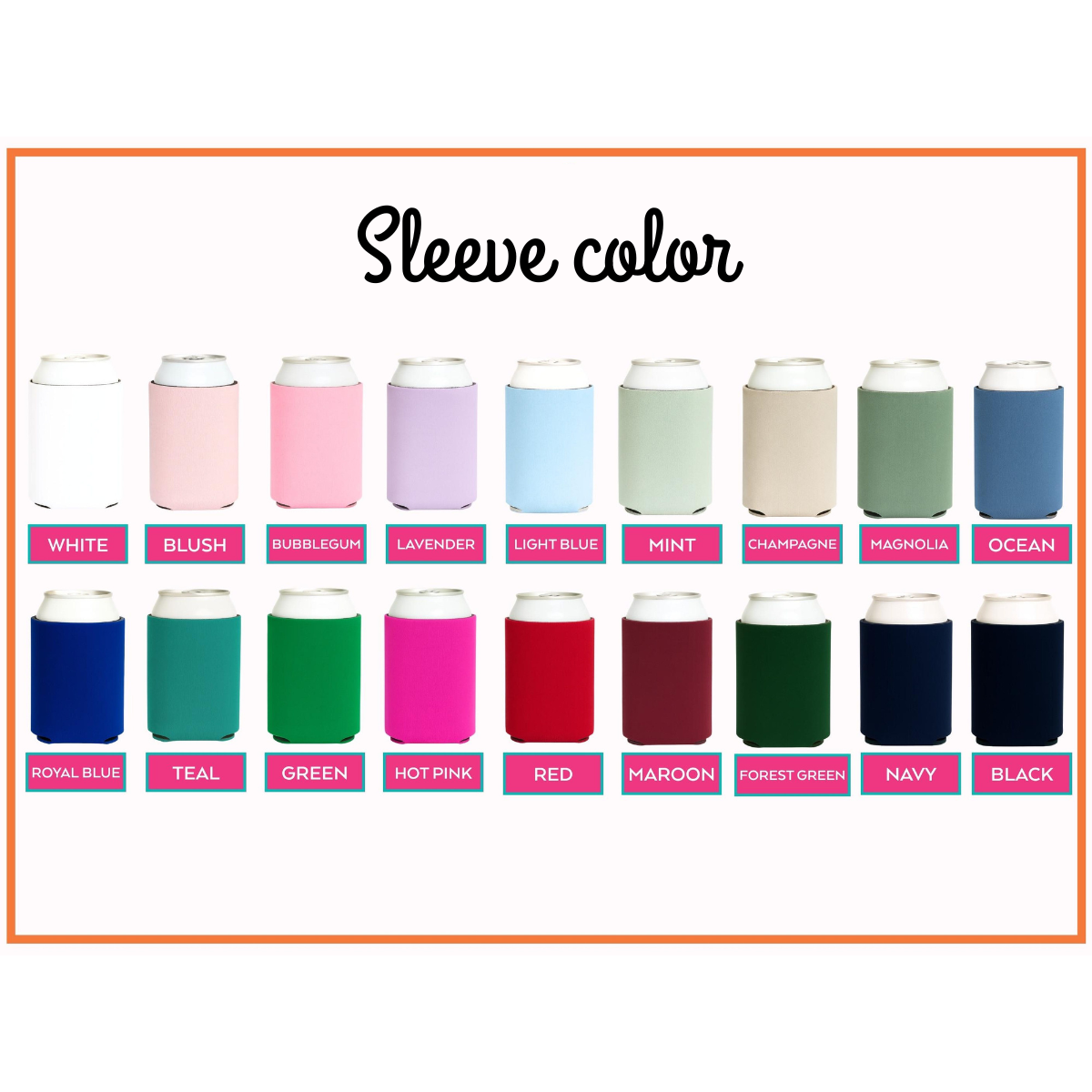 Wife of the Party Bachelorette Favors - Custom Can Coolers for Bridal Party - Bachelorette Decorations - Personalized Can Sleeve - Bach Gift