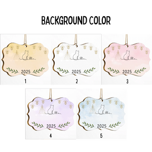 Cat Line Christmas - Personalized Ornament - Gift For Cat Lovers, Christmas Gift For Family