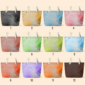 Custom Pet Portrait & Name Watercolor Style - Personalized Beach Bag - Summer Gift For Dog, Cat Lover