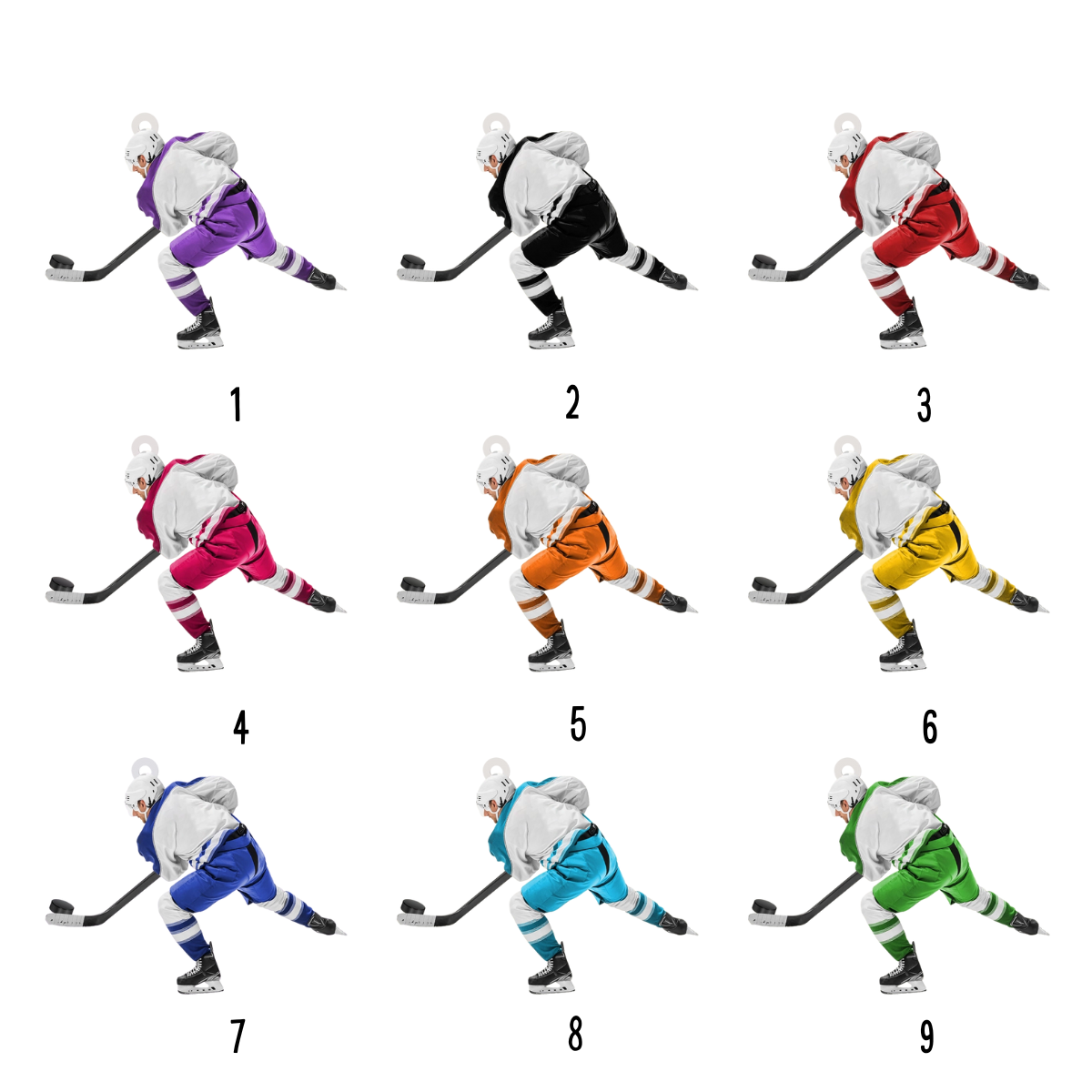 Ice Hockey Player In Competition Personalized Christmas Ornament