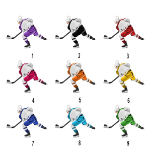 Ice Hockey Player In Competition Personalized Christmas Ornament