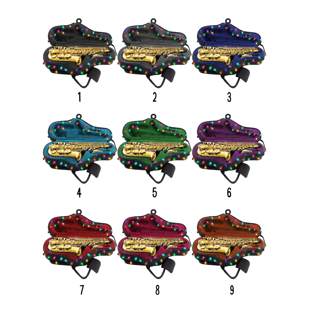 Saxophone Personalized Christmas Ornament, Gift For Saxophonist