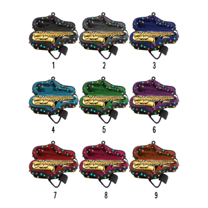 Saxophone Personalized Christmas Ornament, Gift For Saxophonist