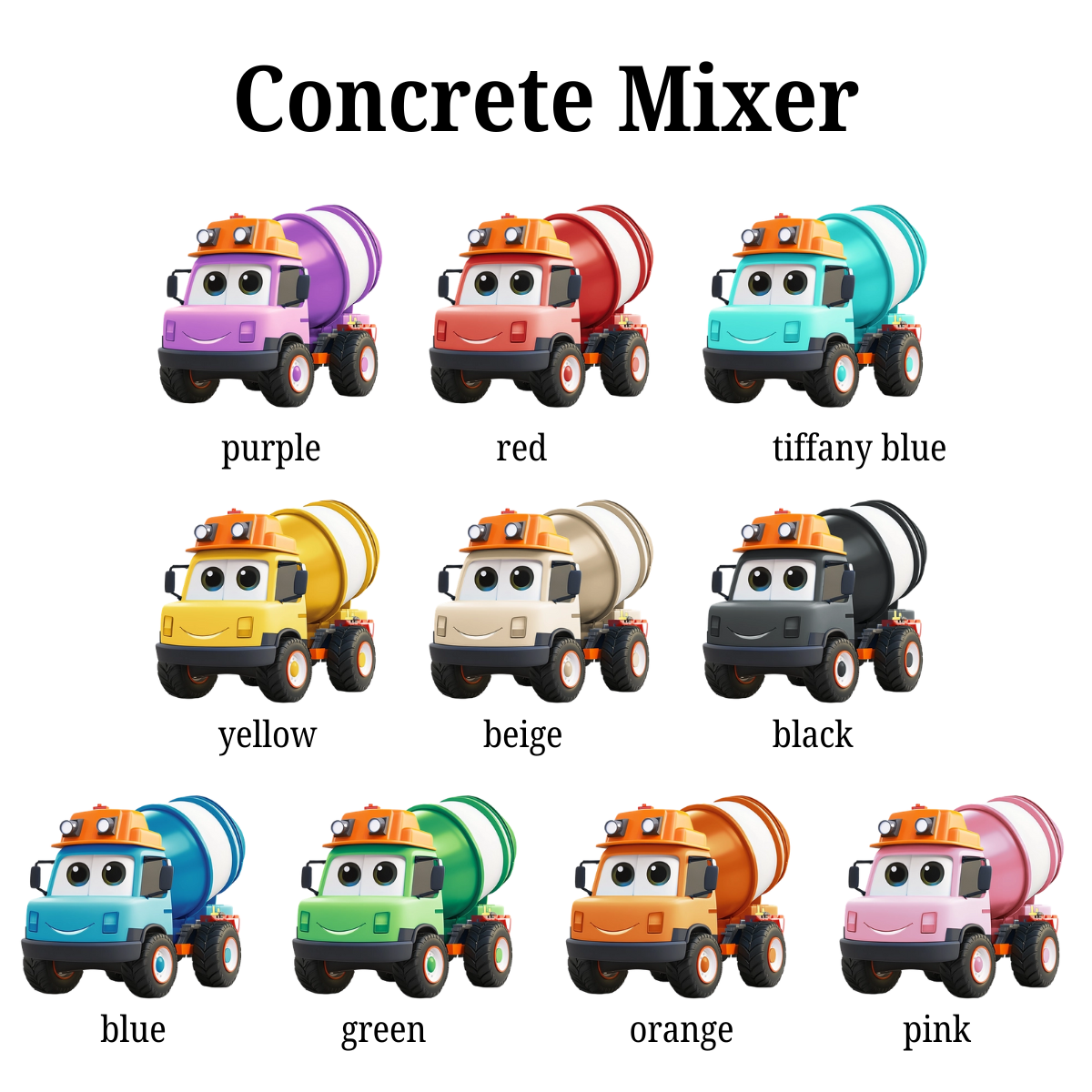 Cute Cartoon Vehicles - Personalized Acrylic Ornament - Christmas Gift For Kids