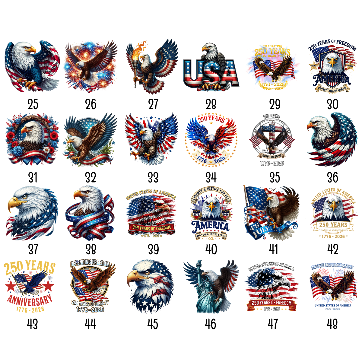 America 250th Anniversary US Pride Patriotic Eagle - Personalized Hawaiian Shirt - Patriotic Gift, 4th Of July, 250th Anniversary Gift For Family