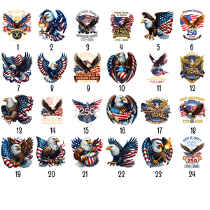 America 250th Anniversary US Pride Patriotic Eagle - Personalized Hawaiian Shirt - Patriotic Gift, 4th Of July, 250th Anniversary Gift For Family