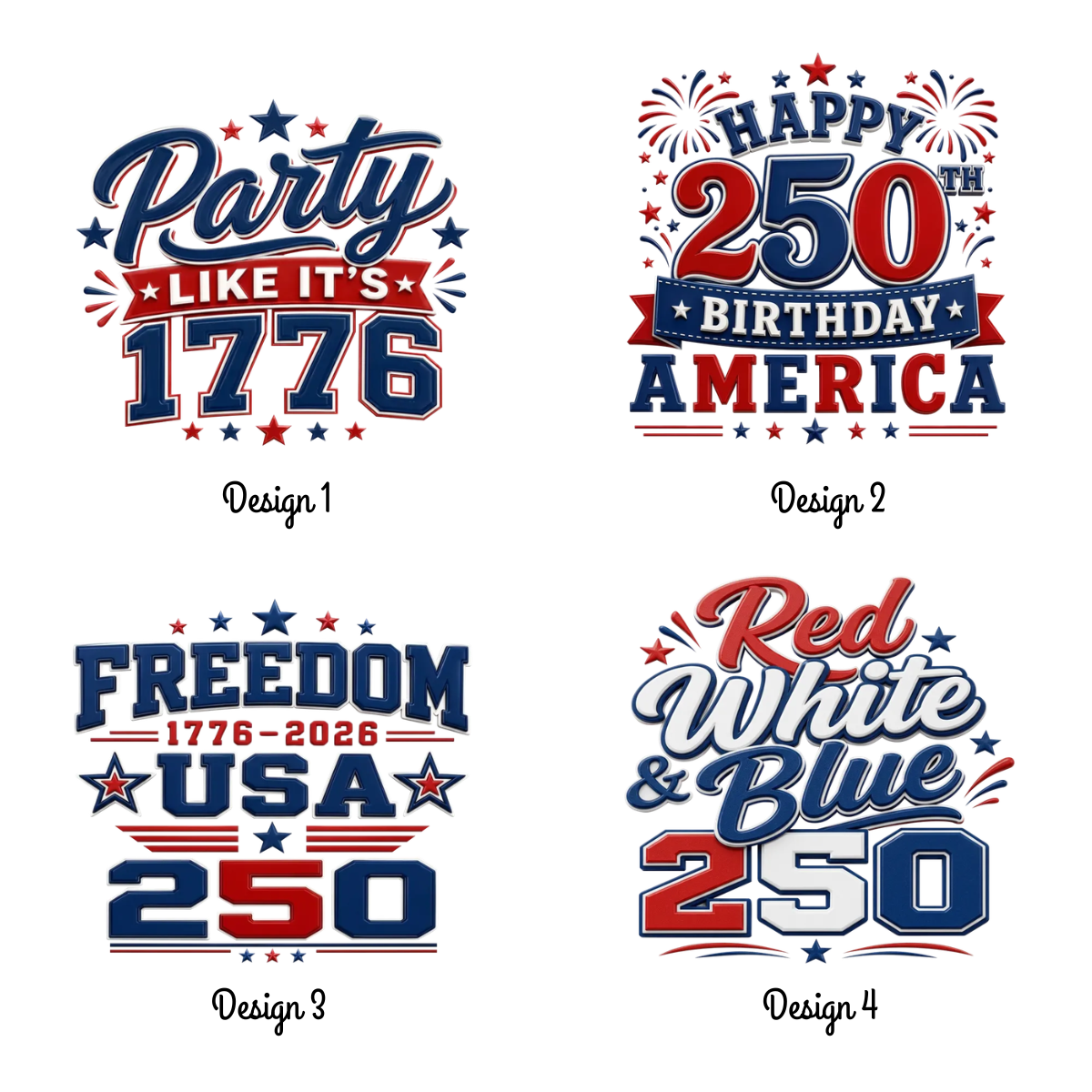 Party Like Its 1776 - Personalized Plastic Frosted Cup - 4th Of July Drinkware, 250th Anniversary Party Favor, Independence Day Gift