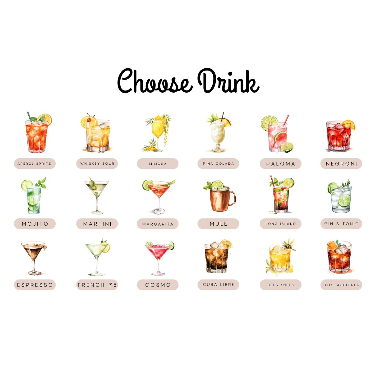 Custom Watercolor Pet Wedding Cocktail Sign Plaque, Custom Pet Photo, Personalized Dog Cat Signature Drinks Menu Sign, Wedding Drinks Acrylic Plaque