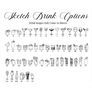 Arch Shaped Personalized Signature Drinks Wedding Bar Sign, Custom Acrylic Plaque, Wedding Decor, Gift For Couple