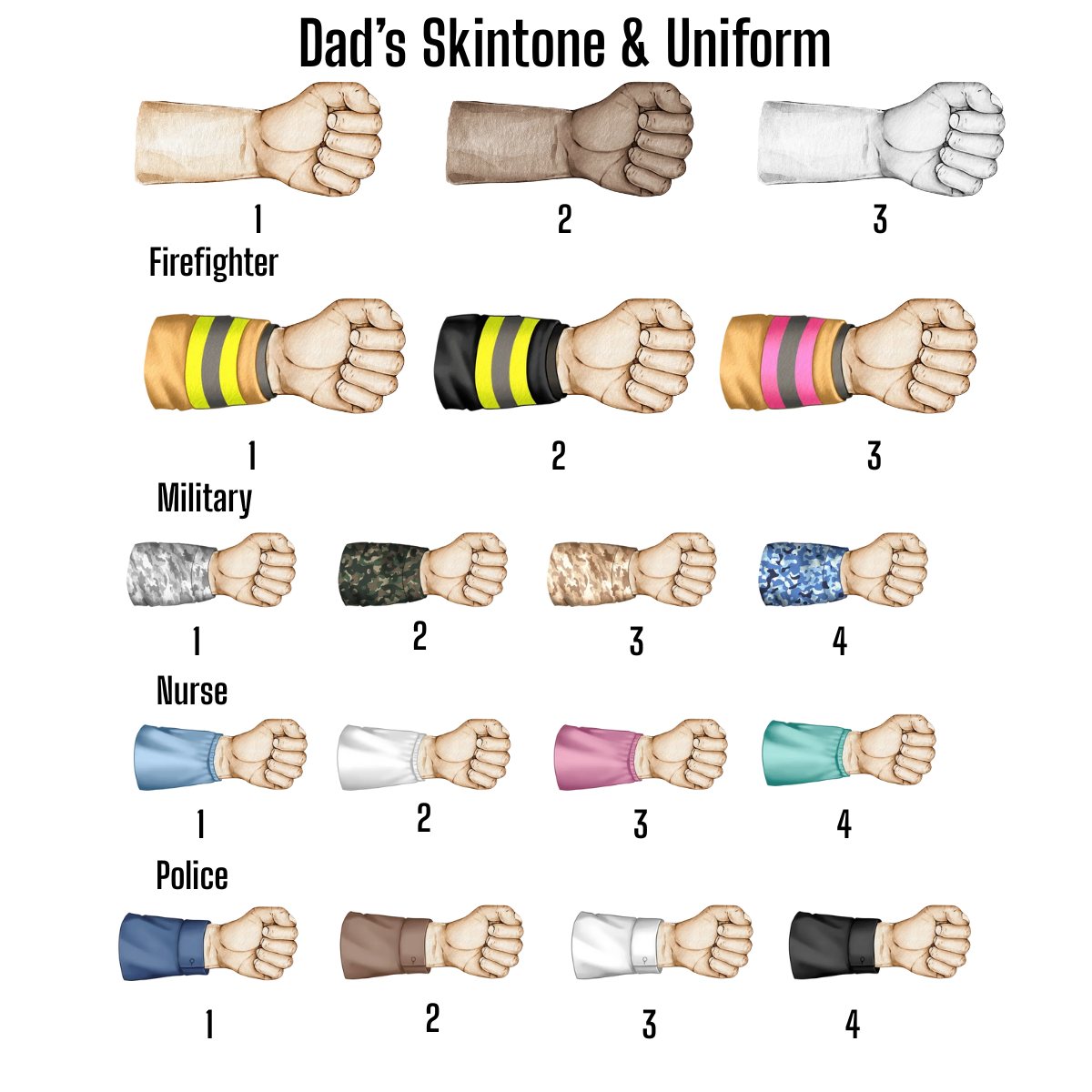 Daddy's Team Fist Bump - Personalized Acrylic Block - Gift For Father, Grandfather, Father's Day Gift, Birthday Gift