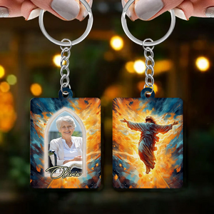 Custom Photo Faith Based Keychains-Personalized Christian Gifts For Her-Personalized Keychain With Picture