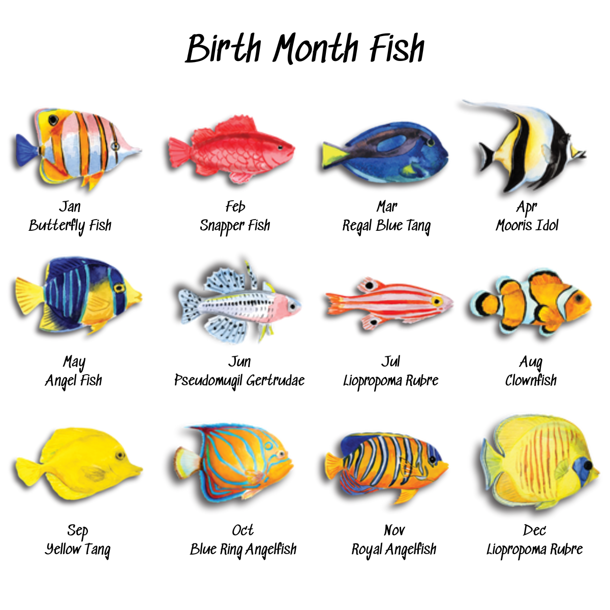 We Are Hooked On Papa Birth Month Fish - Personalized Canvas - Gift For Grandpa, Daddy, Father's Day, Birthday Gift