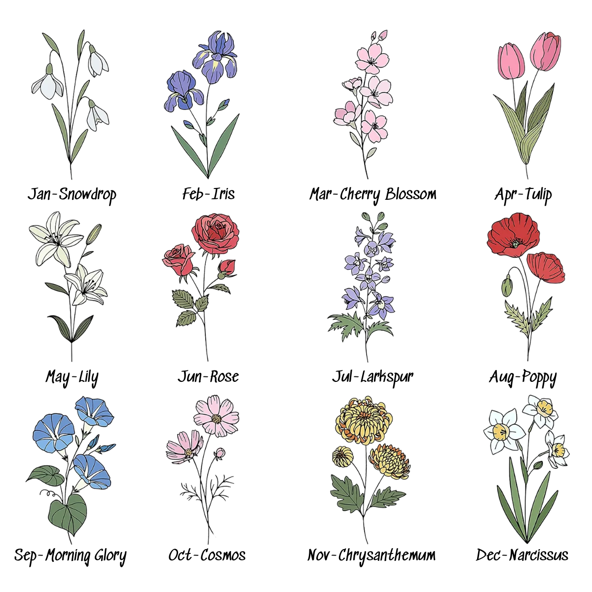 Mother's Garden With Little Flowers - Personalized Acrylic Plaque - Gift For Mom, Mother's Day, Birthday Gift