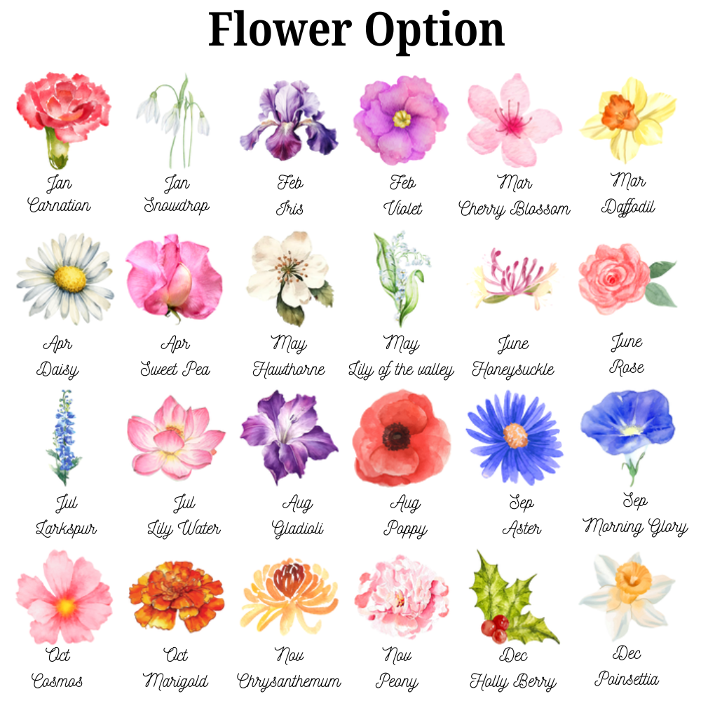 Mom's Flower Bouquet - Personalized Acrylic Plaque - Gift For Mom, Mother's Day, Birthday Gift