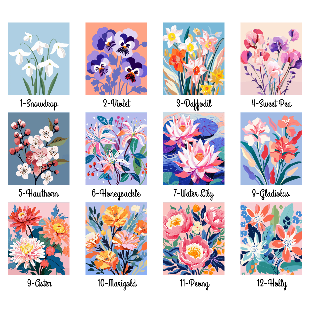 Retro Custom Birth Month Flower - Personalized Tumbler 10oz - Gift For Sisters, Gift For Besties