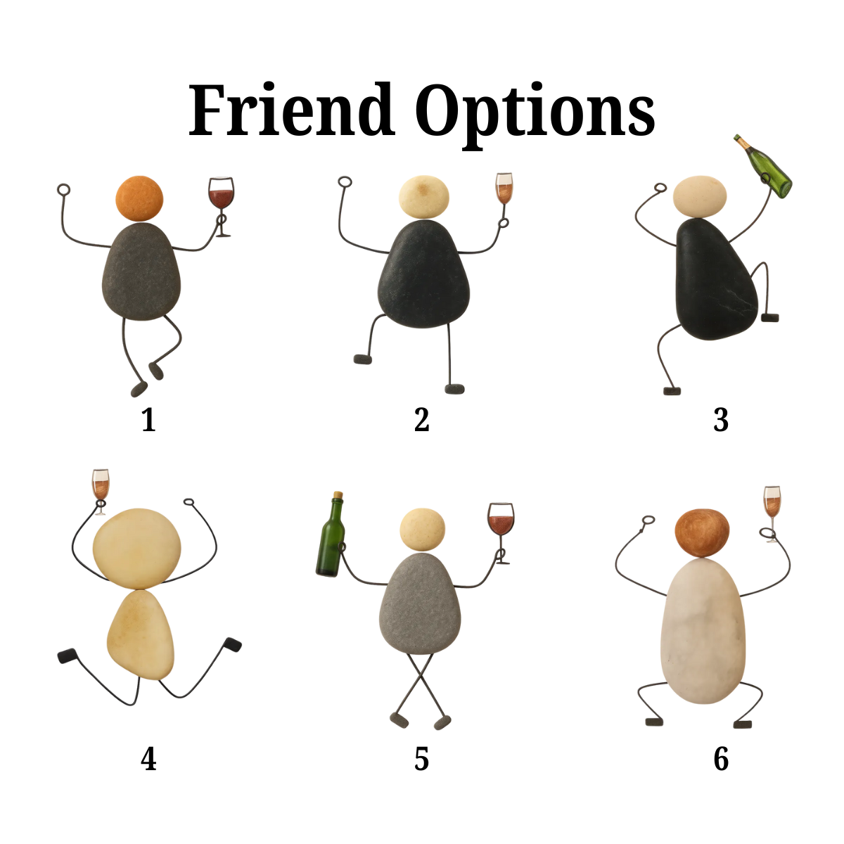 Until We Are Old & Senile Drunken Pebble Friends - Personalized Ornament - Christmas Gift For Friends, BFF